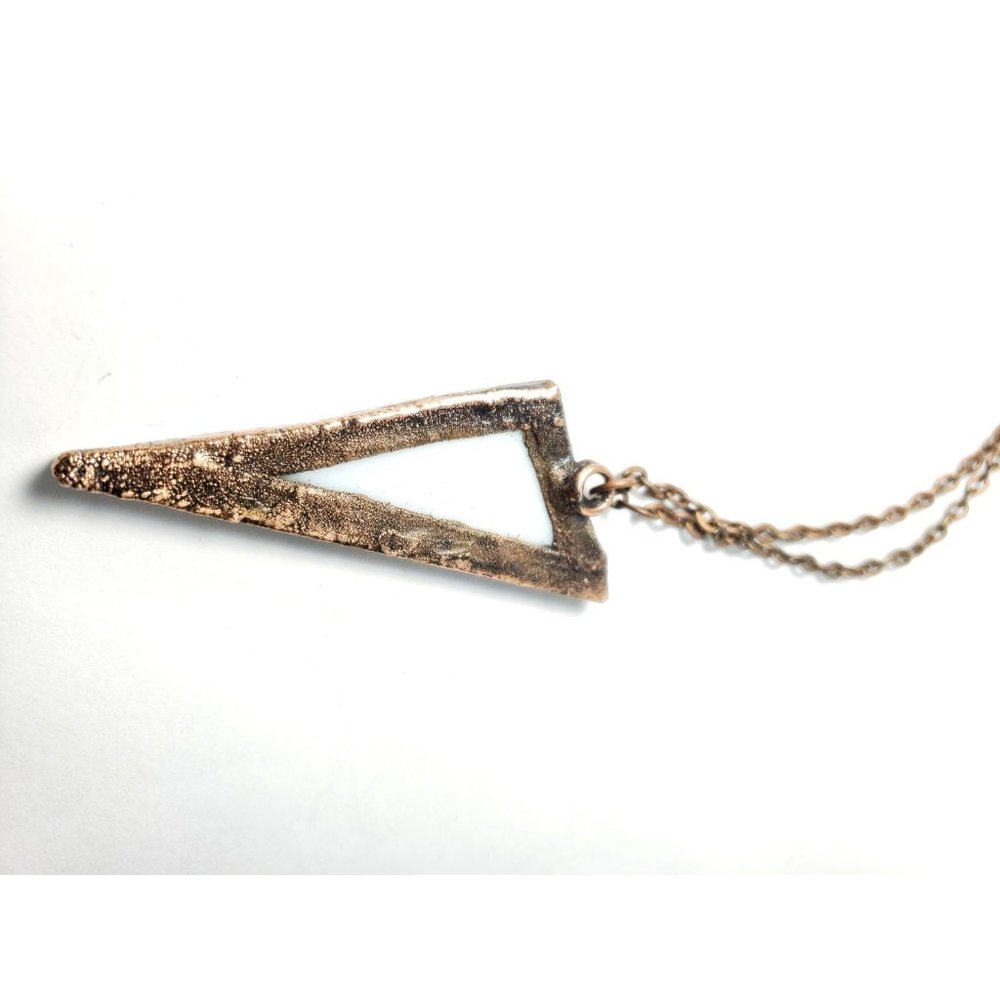 Geometric Copper Necklace - Picture 6 of 8